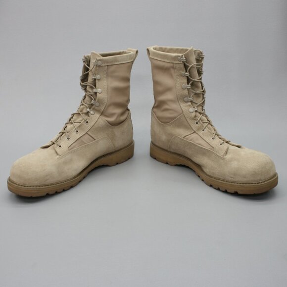 Bates Mens 16.5 W Wide Desert Tan Suede Gore-Tex Military Combat Boots 03-D-0321 - Picture 12 of 12